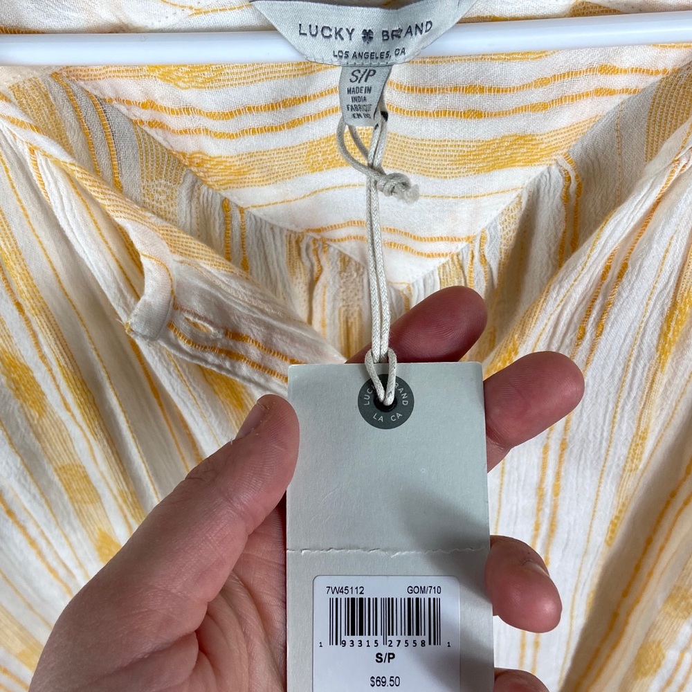 Lucky Brand Front Knot Tank Top Size Small - Picture 2 of 3